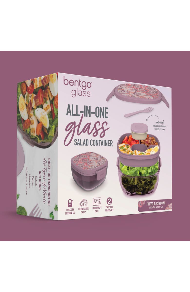 BENTGO All-in-One Glass Salad Container, Alternate, color, Mauve
