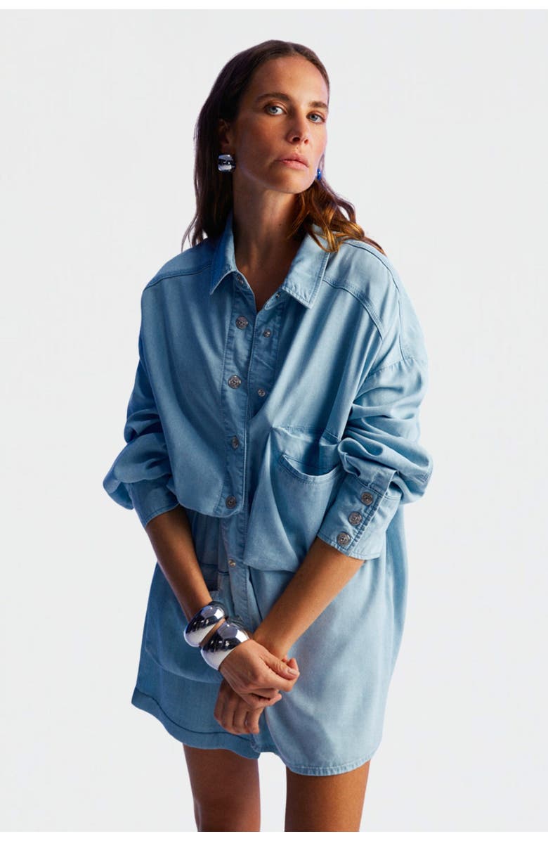 Nocturne Minimal Draped Shirt, Alternate, color, 