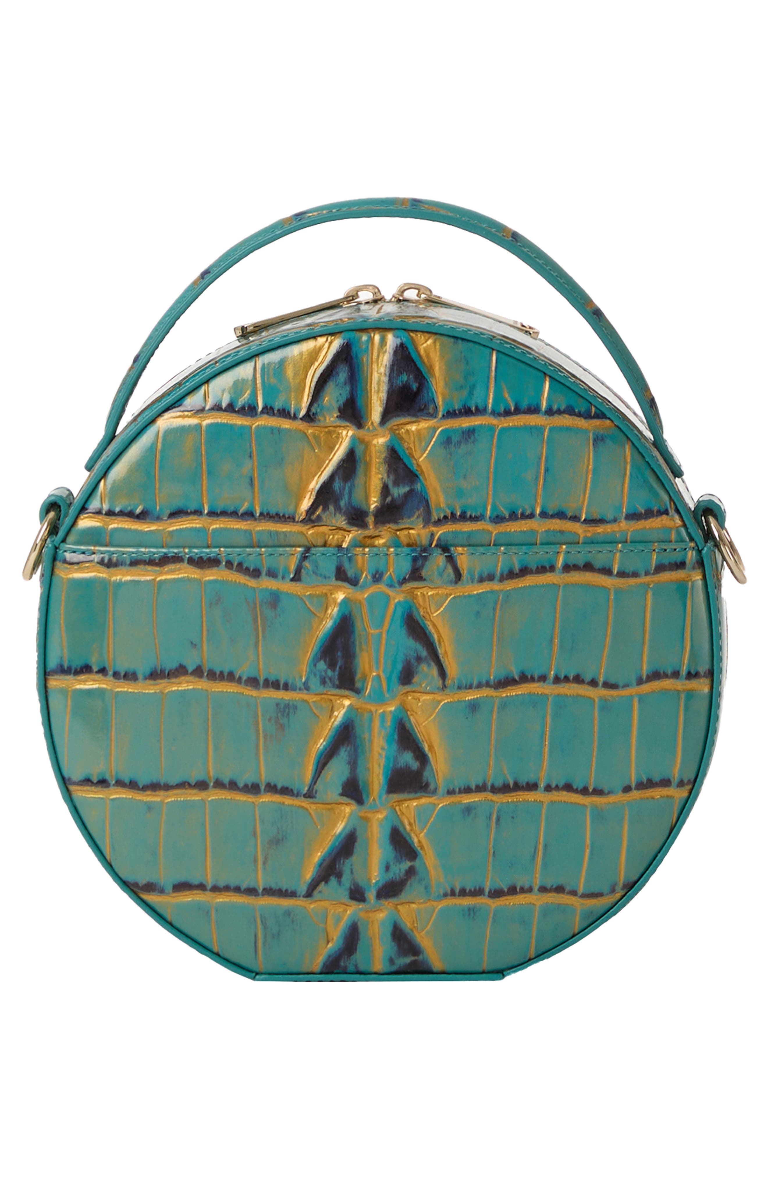 Brahmin Lane Croc Embossed Leather Crossbody Bag, Alternate, color, 