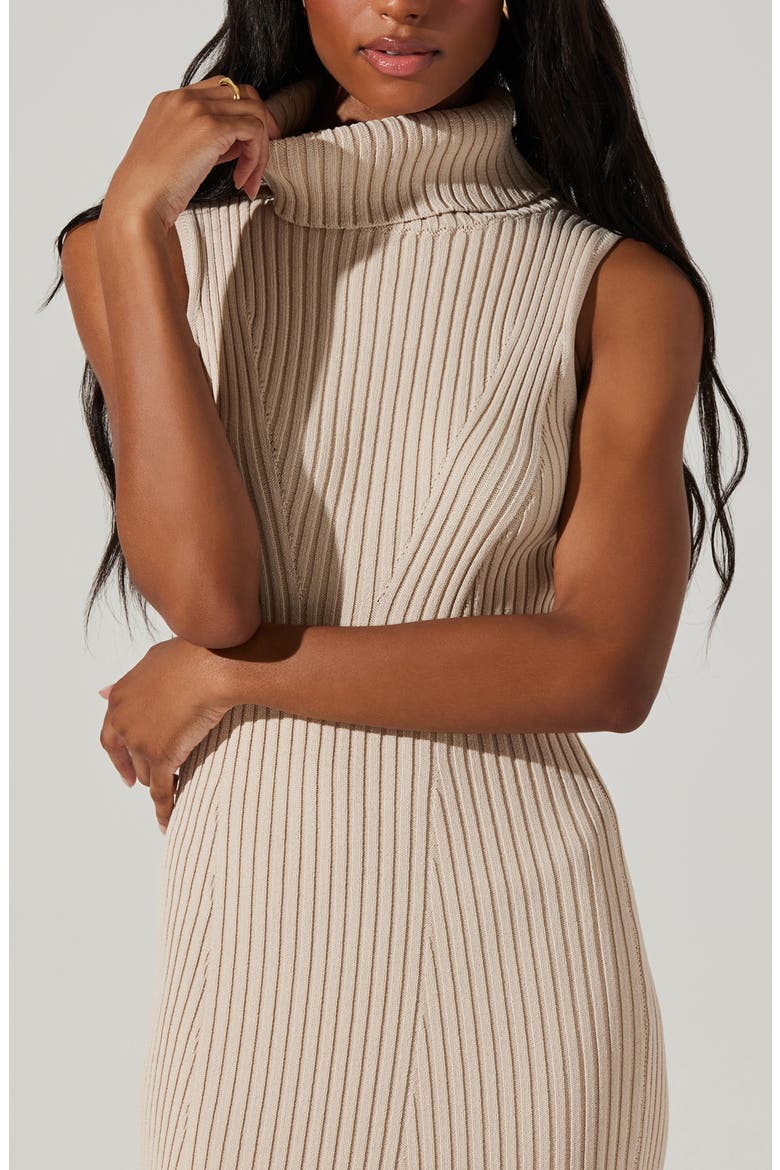 Channary Rib Midi Sweater Dress, Alternate, color, LIGHT TAUPE