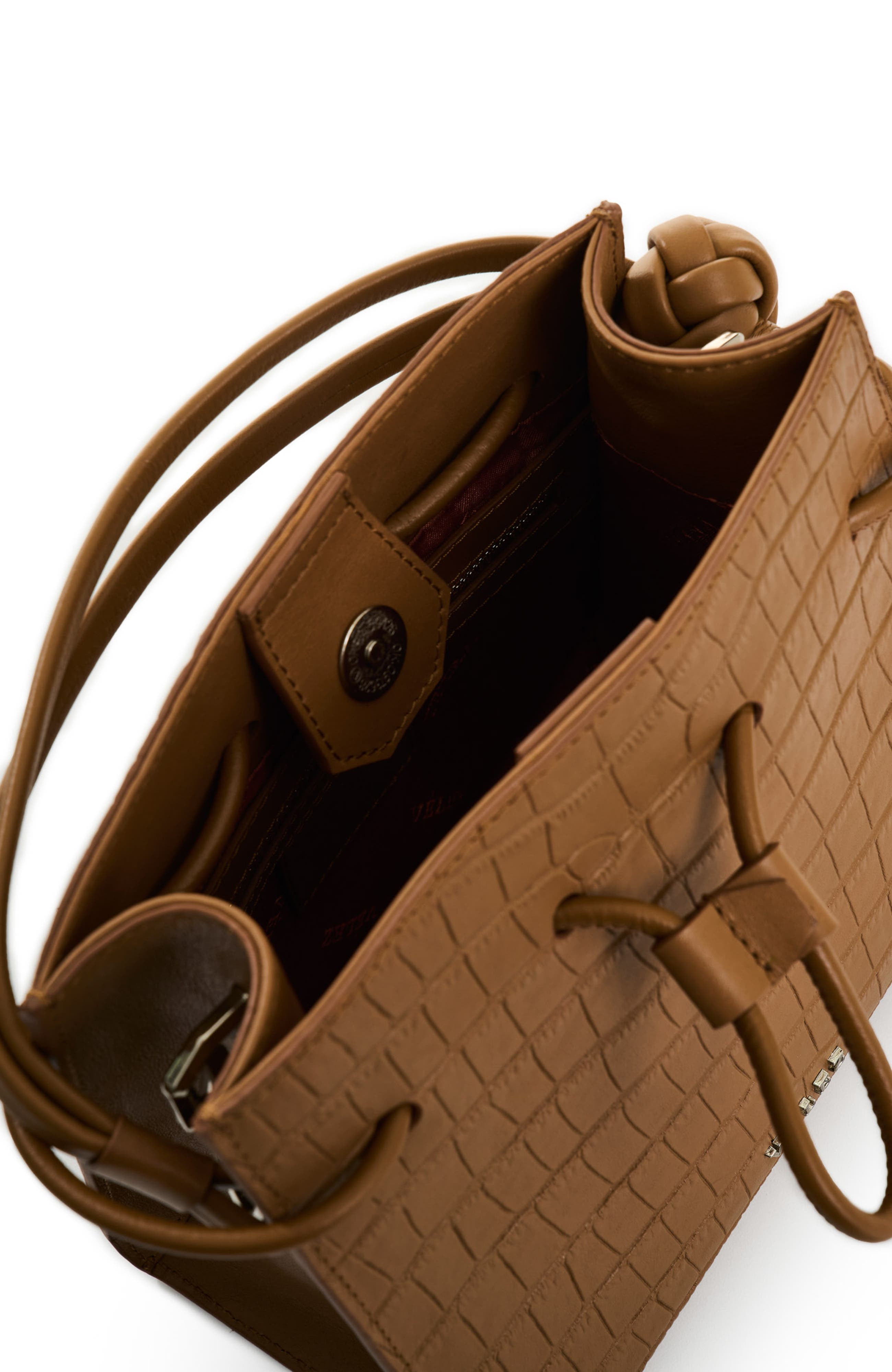 Full Grain Leather Crossbody Bag, Alternate, color, Brown