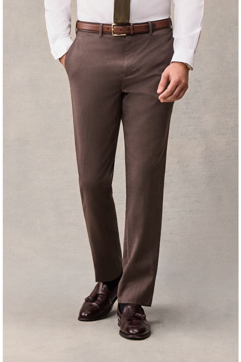 Slim Suit Pants, Main, color, Brown