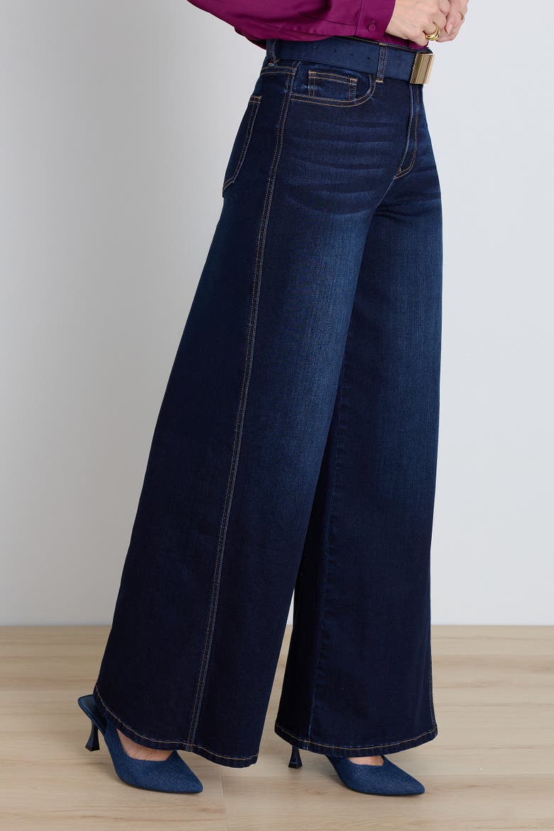 Merideth Wide-Leg Jean, Alternate, color, Indigo