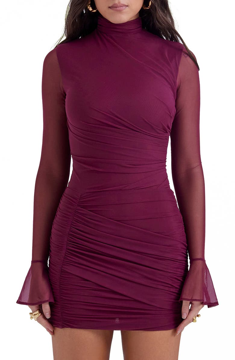 HOUSE OF CB Lucasta Long Sleeve Body-Con Minidress, Alternate, color, 