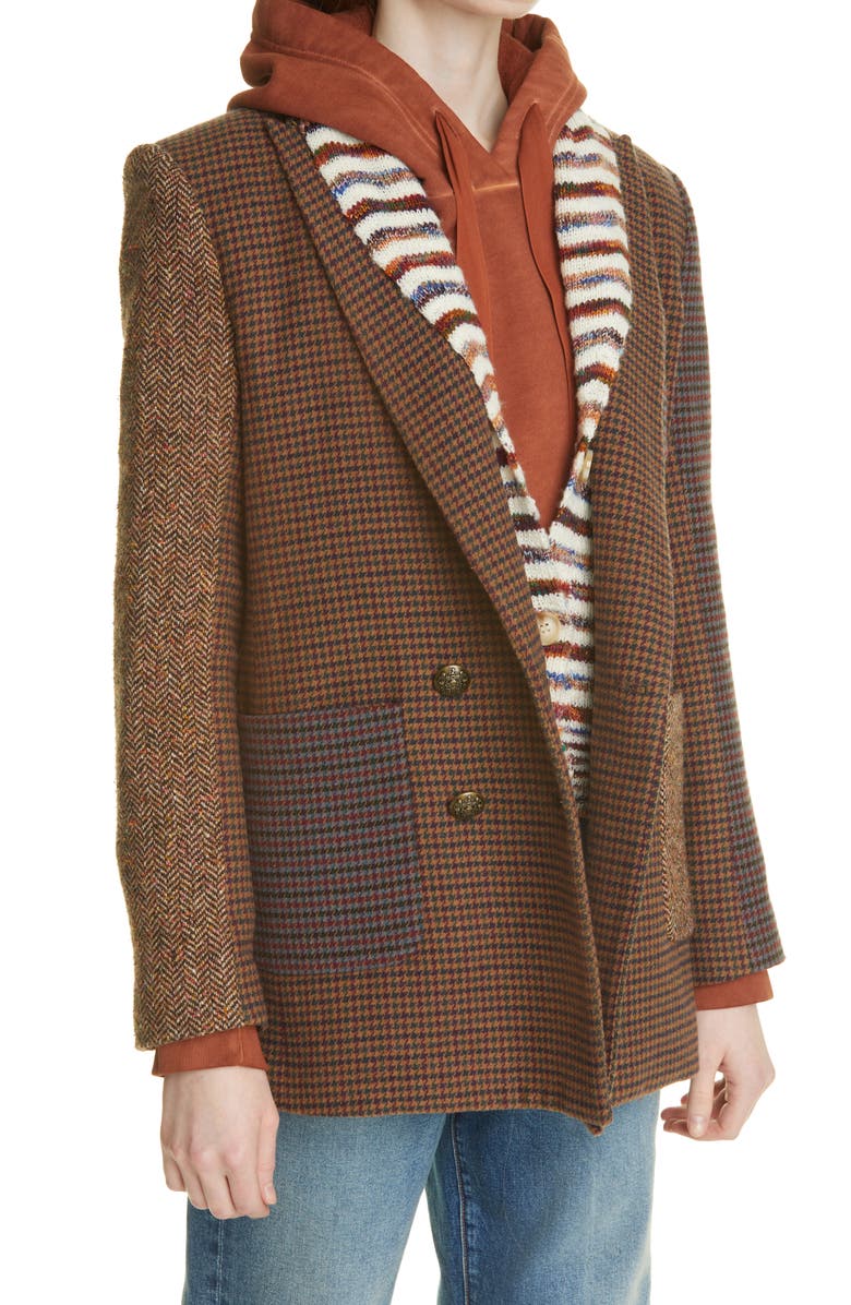 Veronica Beard Faustine Mix Print Jacket, Alternate, color,