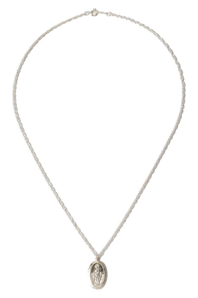 The Mary Pendant Necklace, Alternate, color, SILVER