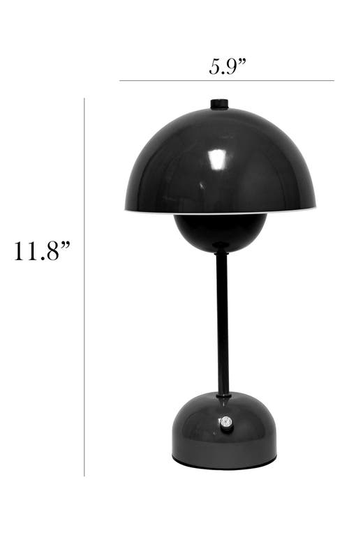 Lalia Home Touch Activated Wireless Lamp In Black