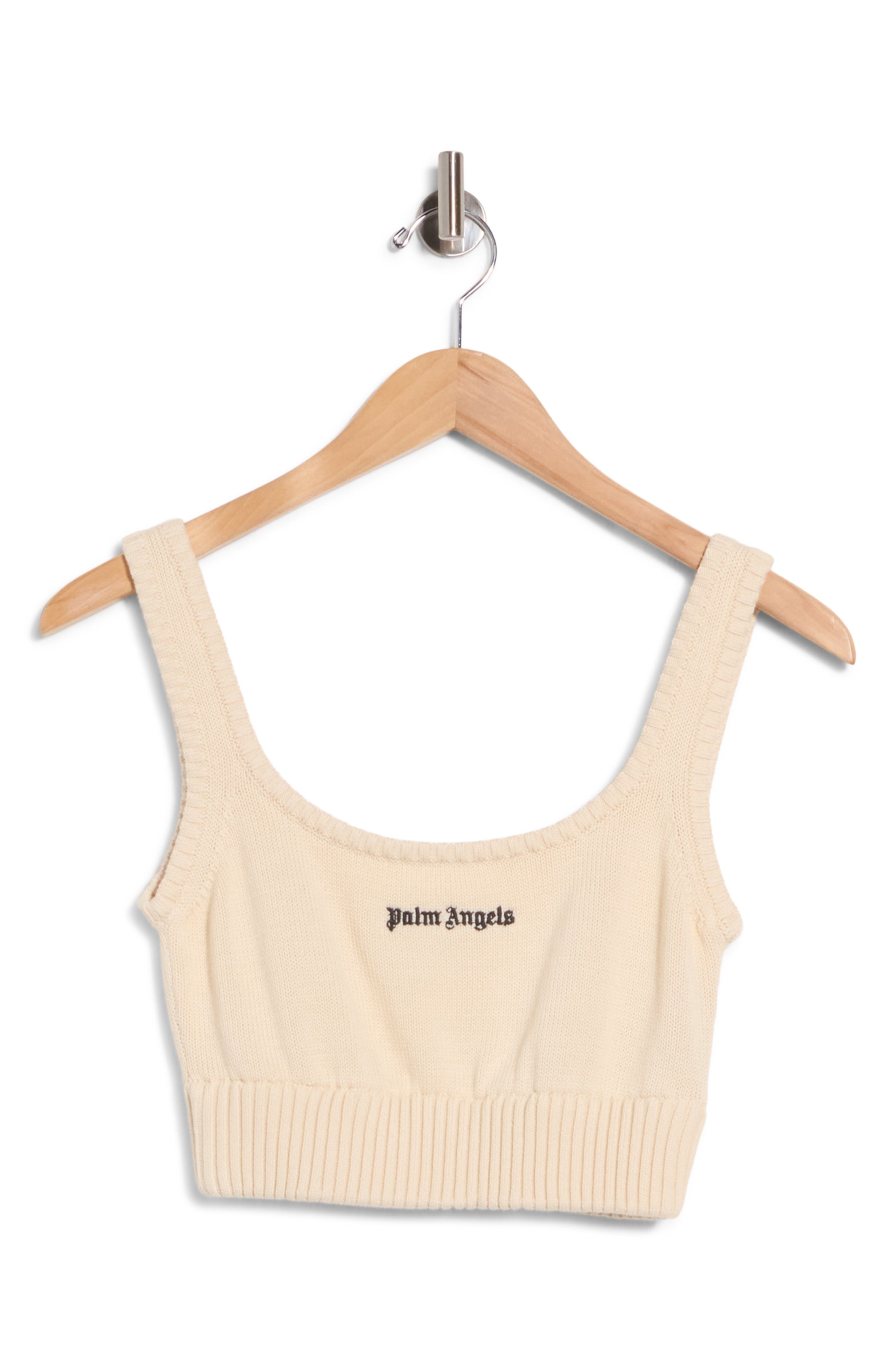 Logo Cropped Knit Tank