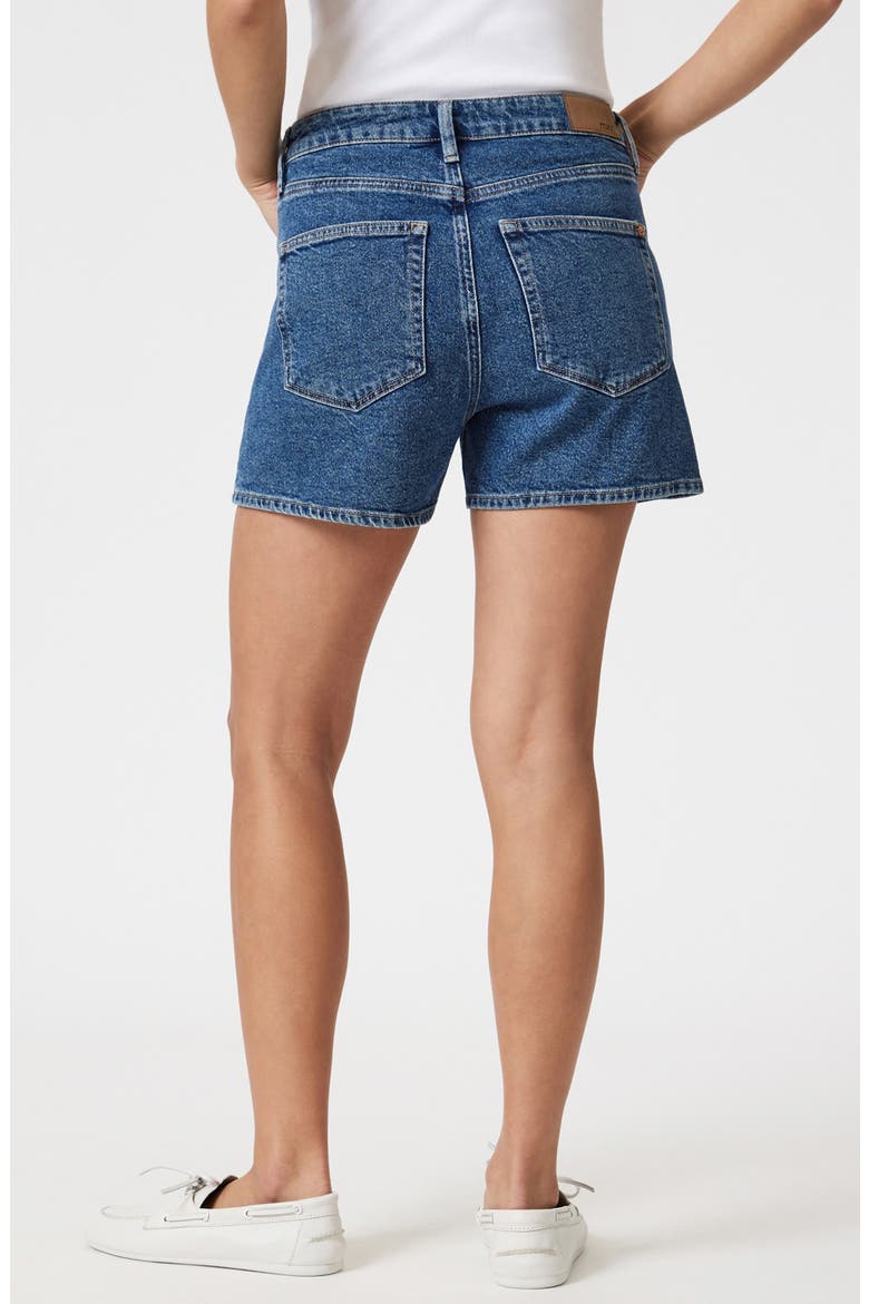 Heidi High Waist Denim Shorts, Alternate, color, DARK SHADED 90S