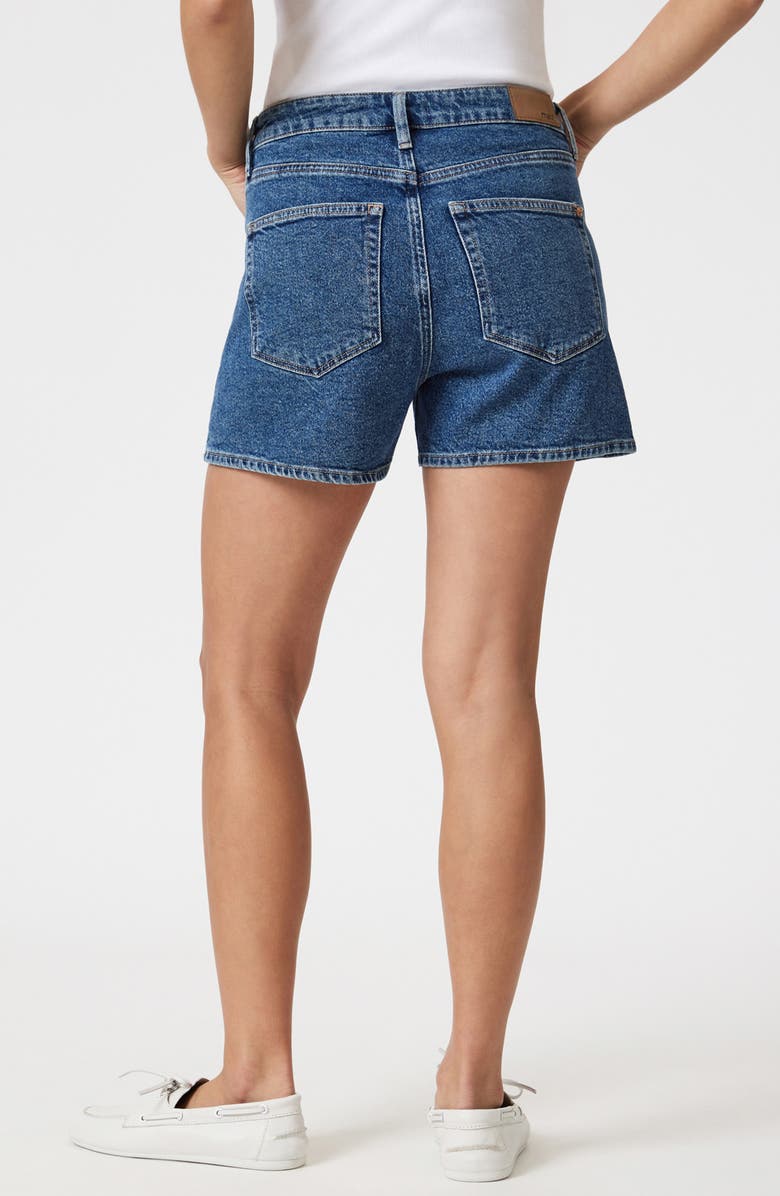 Mavi Jeans Heidi High Waist Denim Shorts, Alternate, color, Dark Shaded 90S