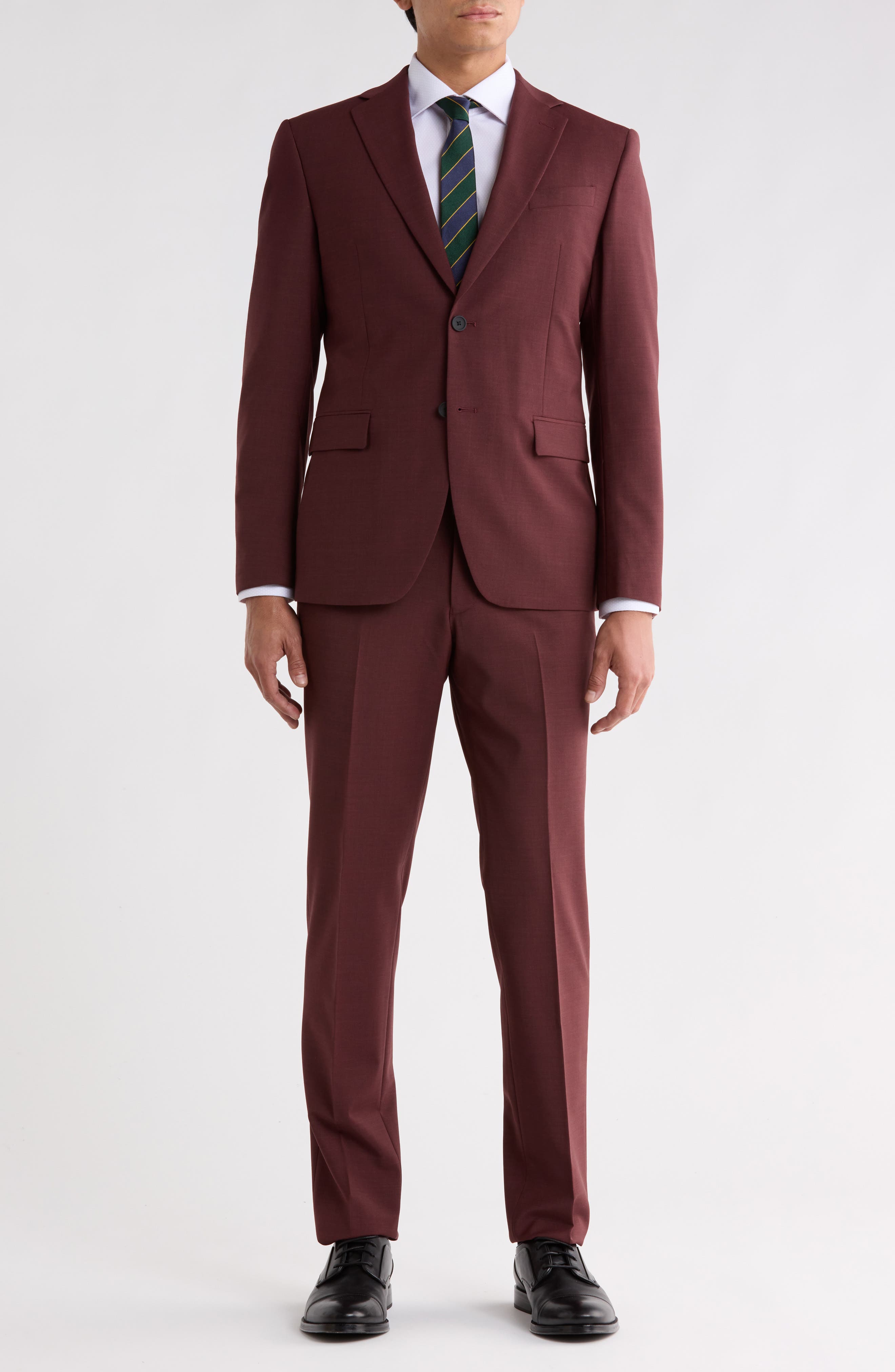 Solid Two-Button Suit