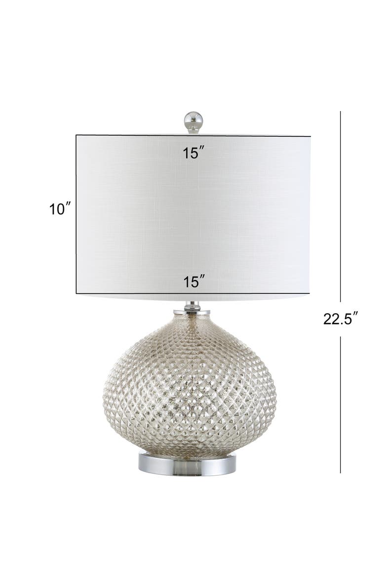 Ames LED Glass Table Lamp, Alternate, color, Mercury Silver