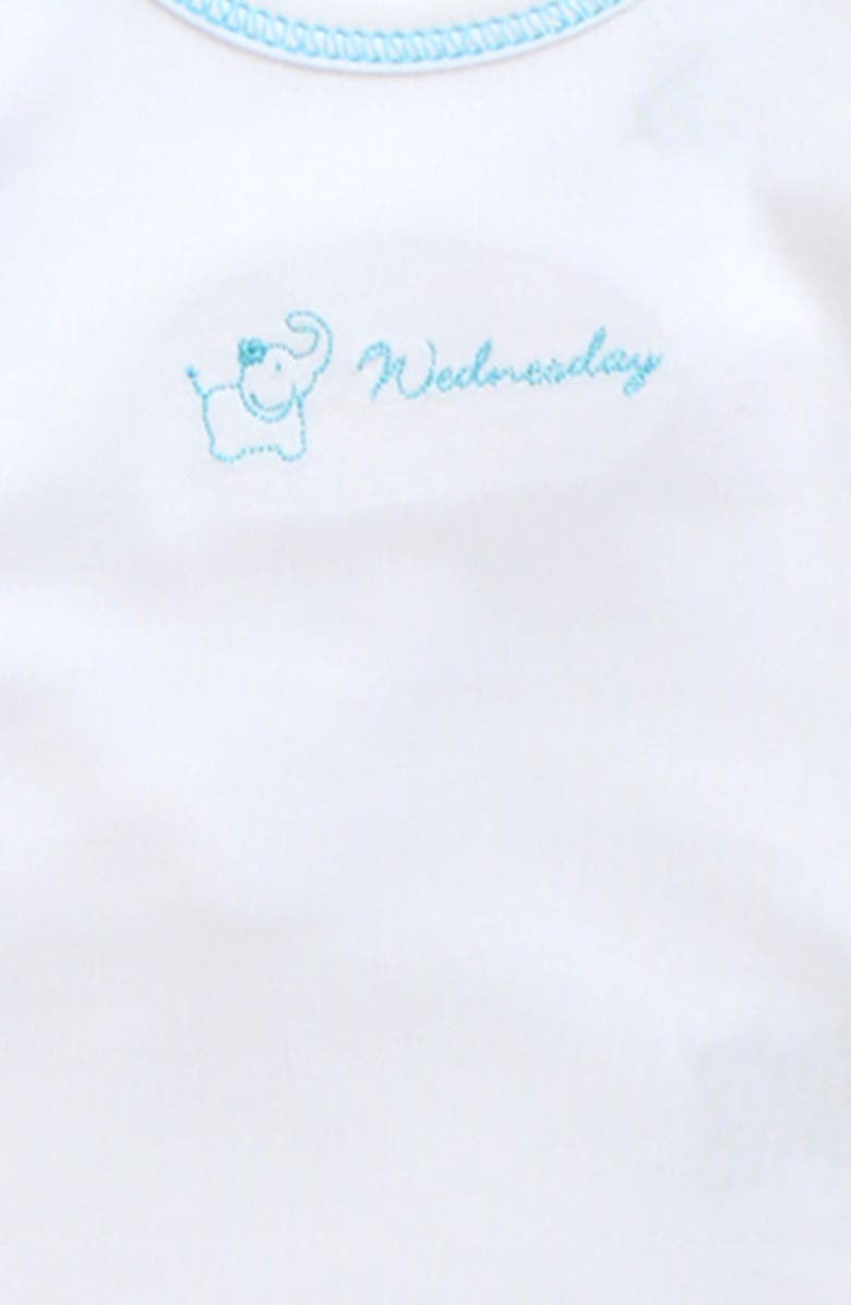 Kissy Kissy Days of the Week Set of 7 Bodysuits, Alternate, color, Girl English