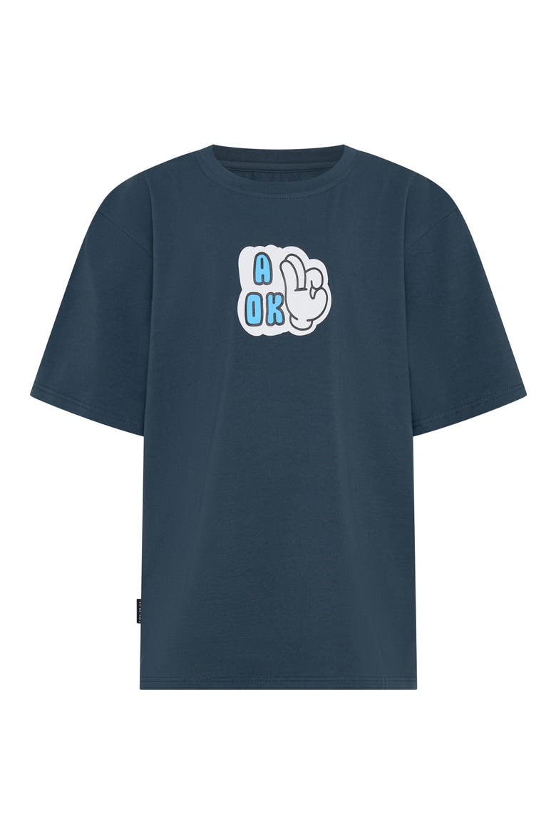 Kids' A-OK Graphic T-Shirt, Main, color, BLUE