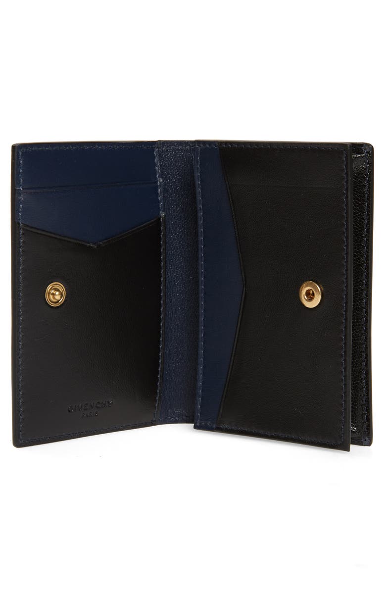 Givenchy Leather Card Holder, Alternate, color, 