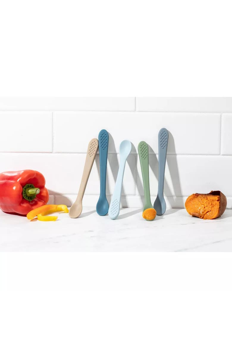 Silicone Baby Feeding Set 7 Piece, Alternate, color, Blue