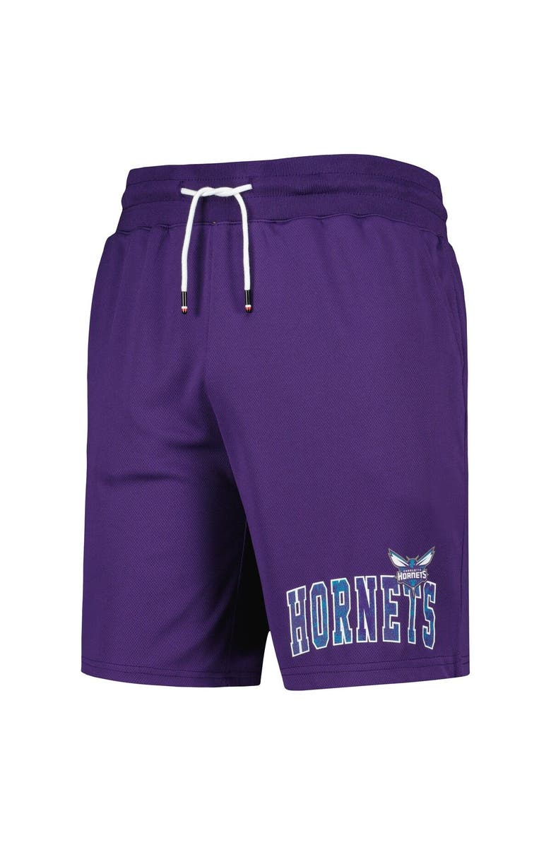 TOMMY JEANS Men's Tommy Jeans Purple Charlotte Hornets Mike Mesh Basketball Shorts, Alternate, color, Purple