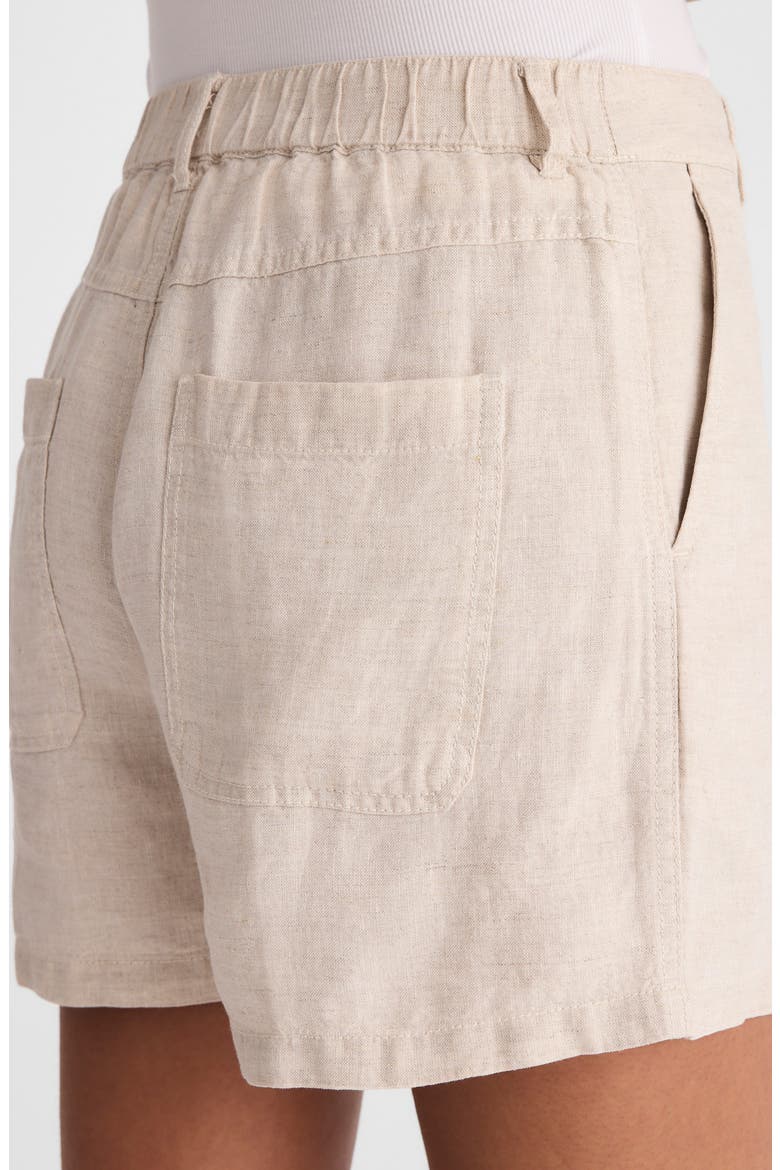 Zoe Linen Shorts, Alternate, color, OAT
