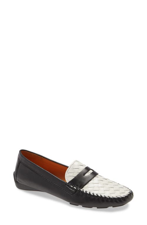 Robert Zur 'Petra' Driving Shoe in Black/White  product