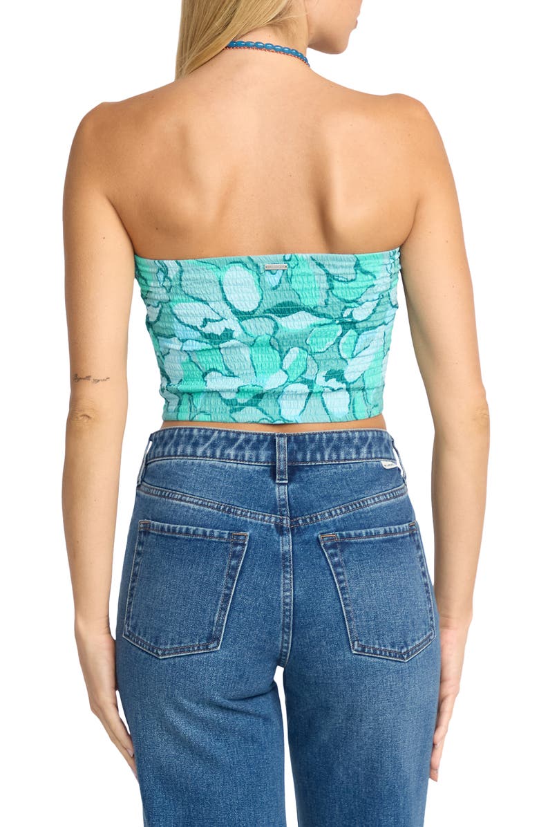 Billabong Keep It Simple Smocked Tube Top, Alternate, color, Blue Bird