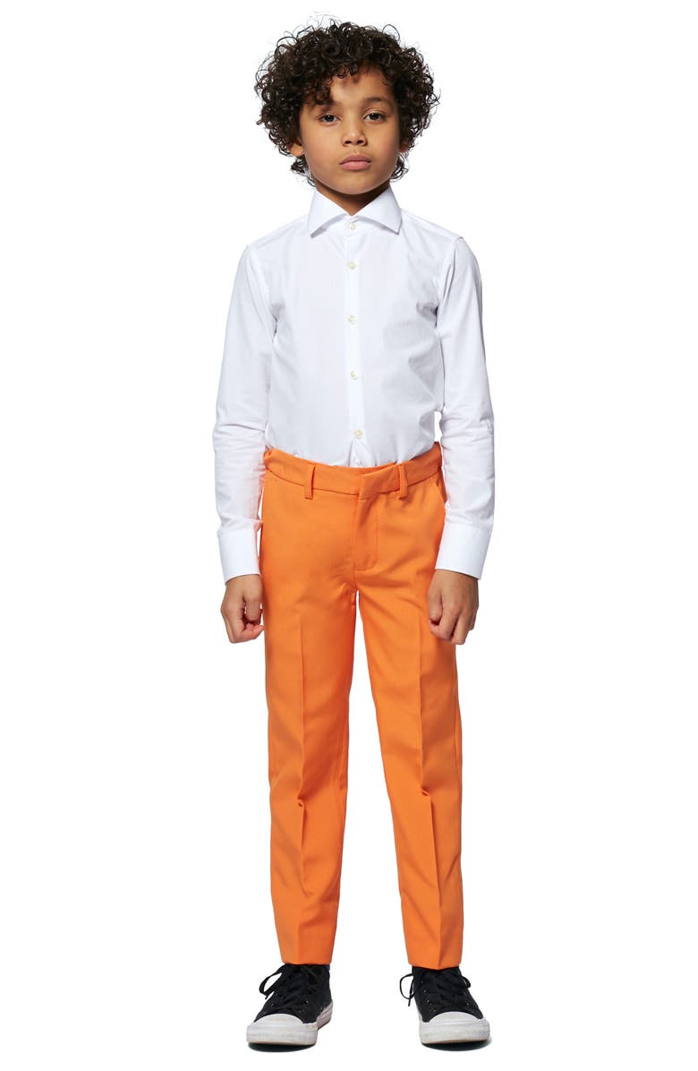 OppoSuits Kids' The Orange Two-Piece Suit with Tie, Alternate, color, Orange