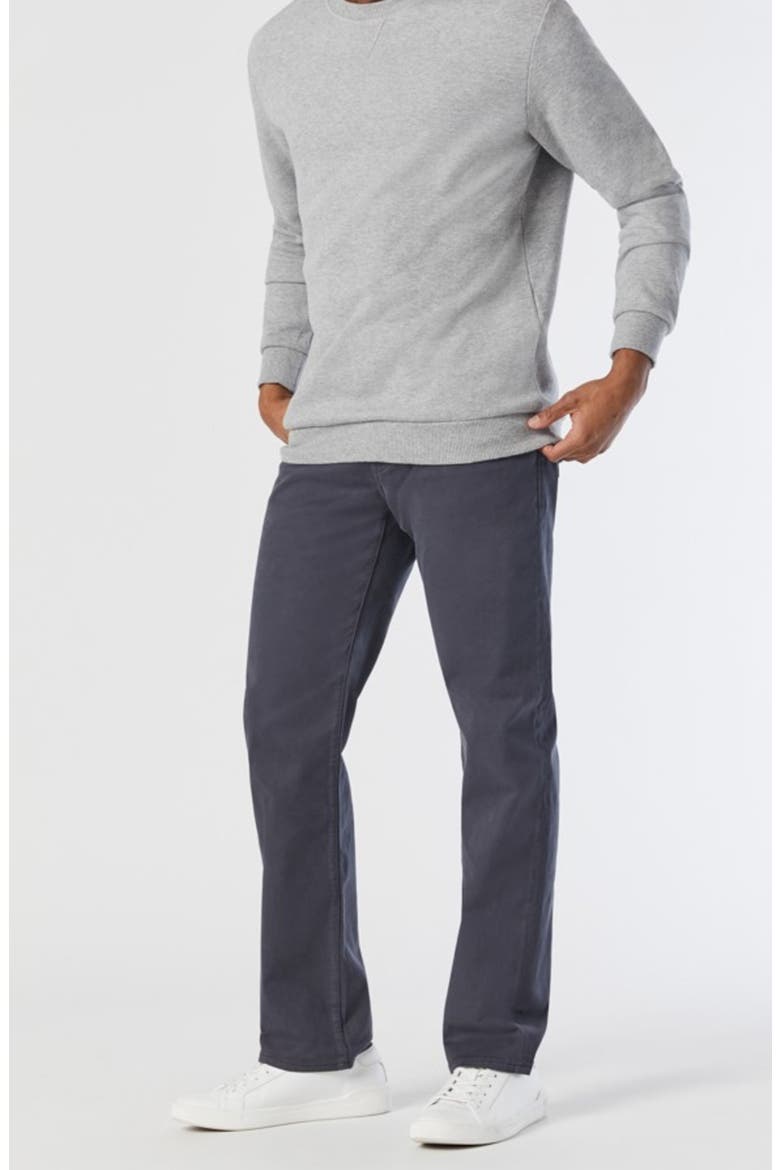 Matt Relaxed Straight Leg Twill Pants, Alternate, color, EBONY TWILL