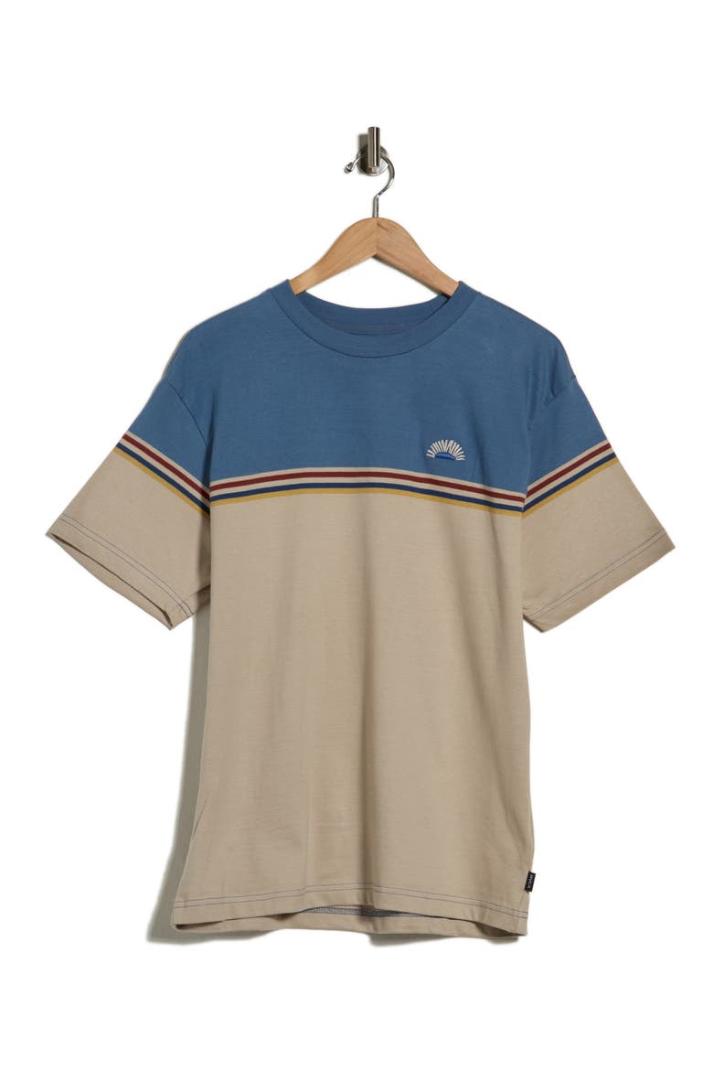Pismo Stripe Cotton T-Shirt, Main, color, LIGHT KHAKI