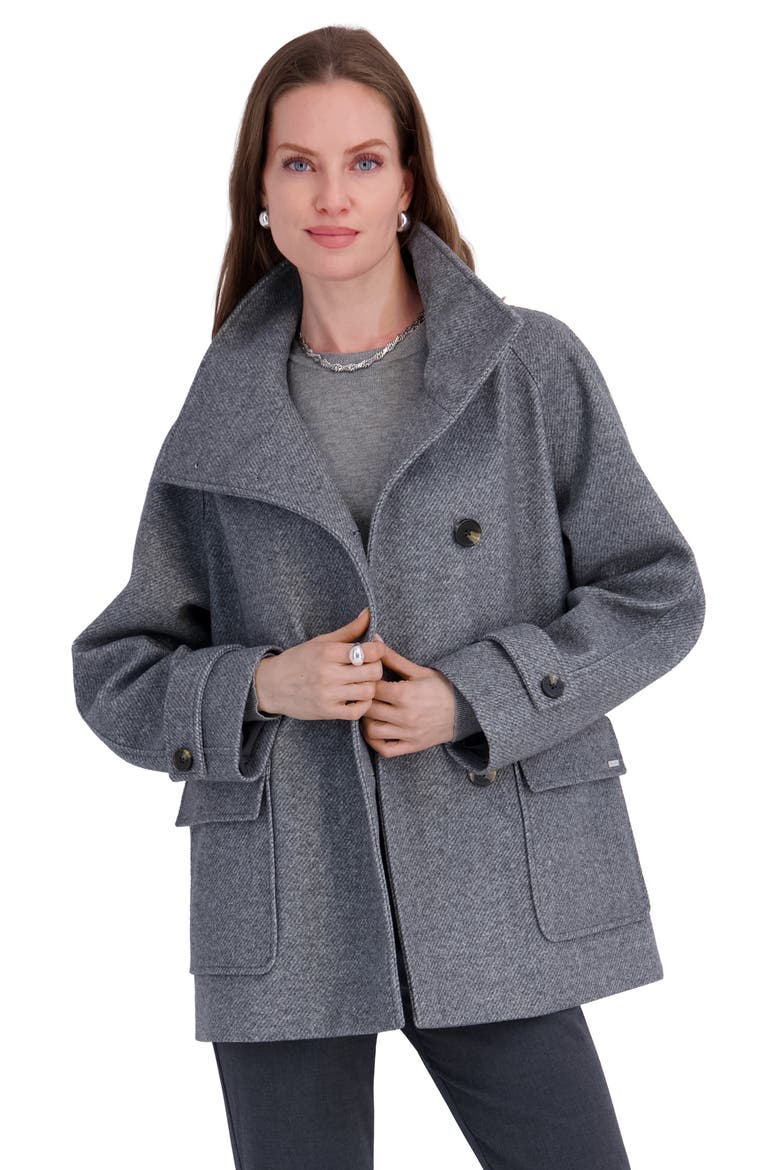 Drew Asymmetric Jacket, Alternate, color, GREY
