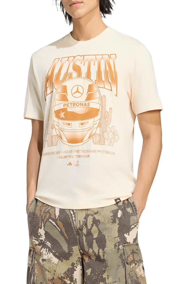 Mercedes-AMG Petronas F1 Austin Graphic T-Shirt, Main, color, ECRU TINT