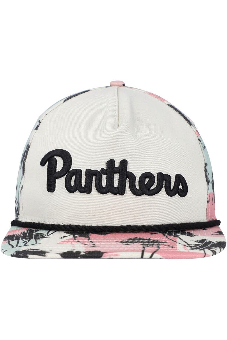 Men's New Era Cream Pitt Panthers High Tide Golfer Snapback Hat, Alternate, color, Cream