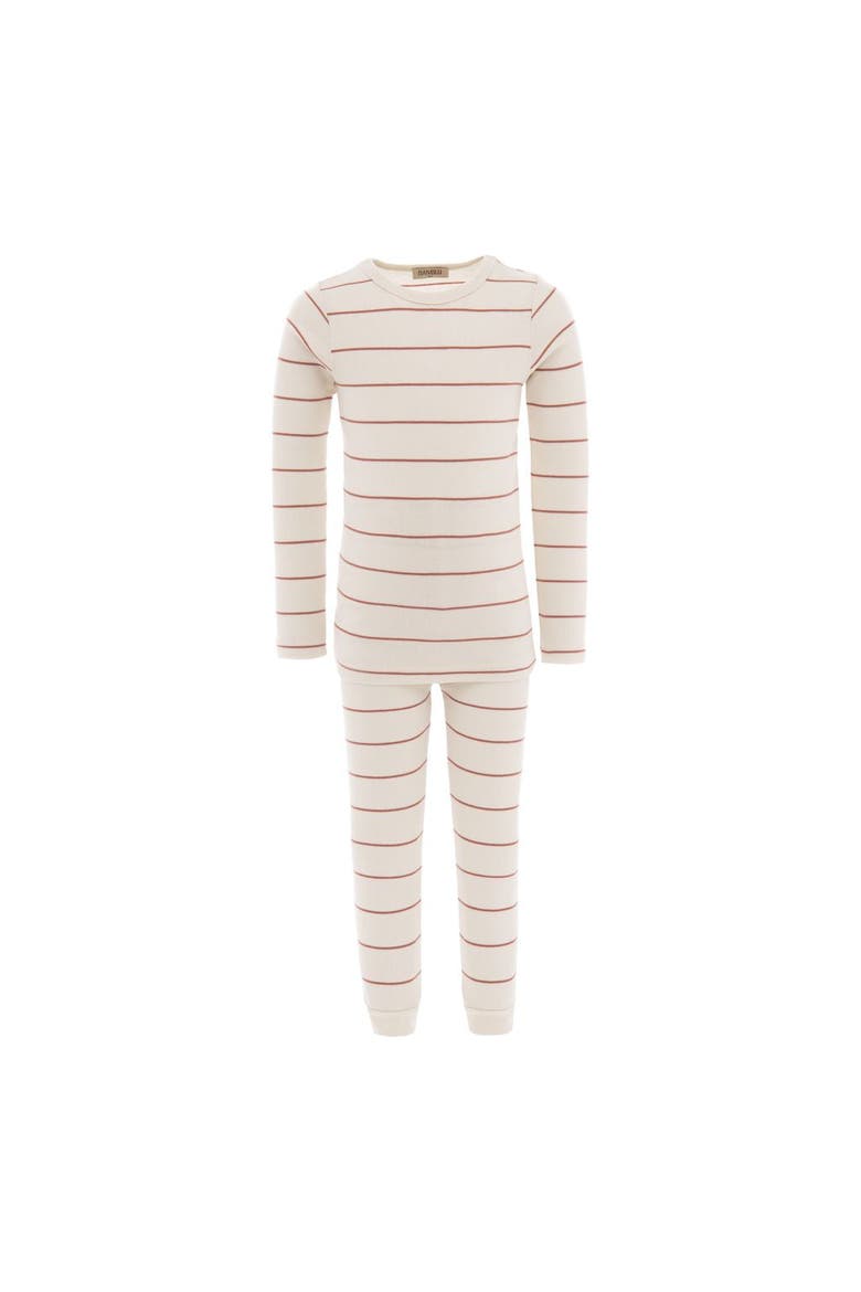 Striped Modal Outfit, Main, color, Beige