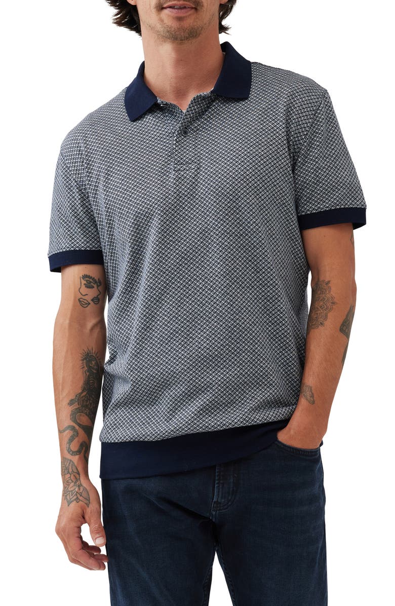 Rodd & Gunn Leeson Geo Pattern Cotton Polo, Main, color, 