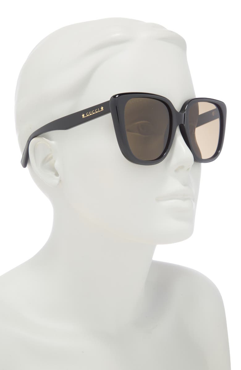 Gucci 54mm Square Sunglasses, Alternate, color, 