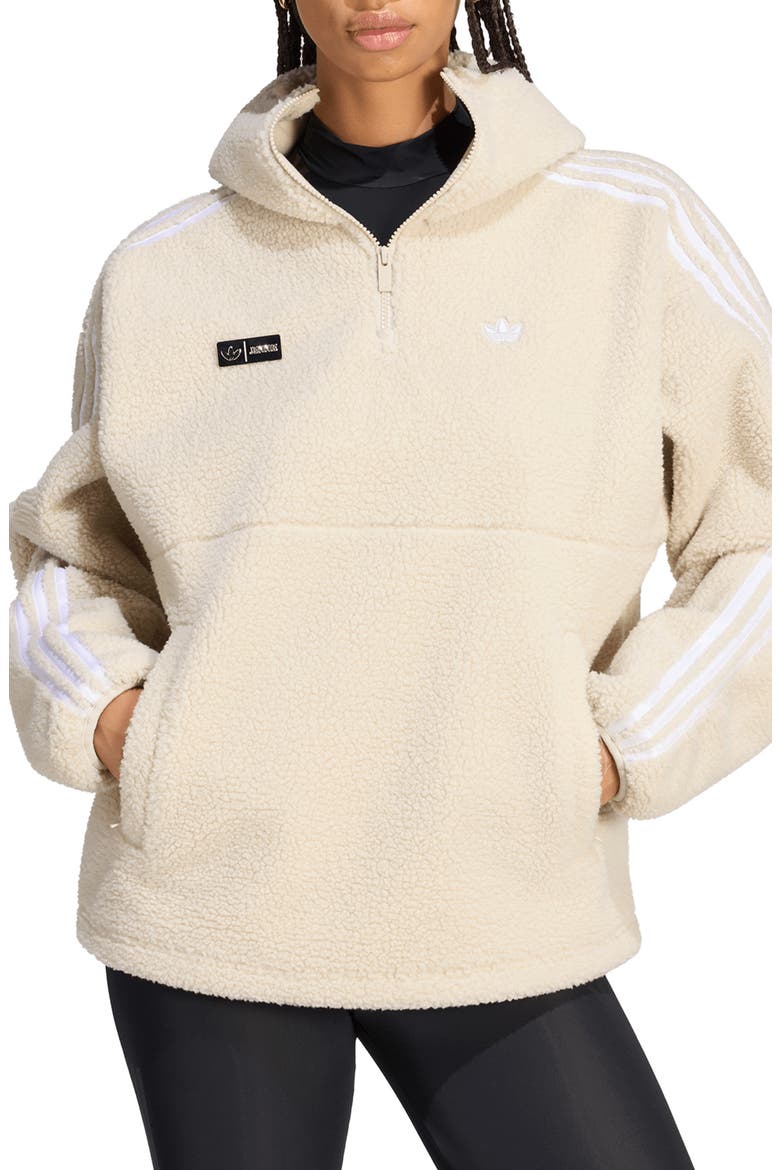 Originals Fleece Hooded Jacket, Main, color, CLEAR BROWN