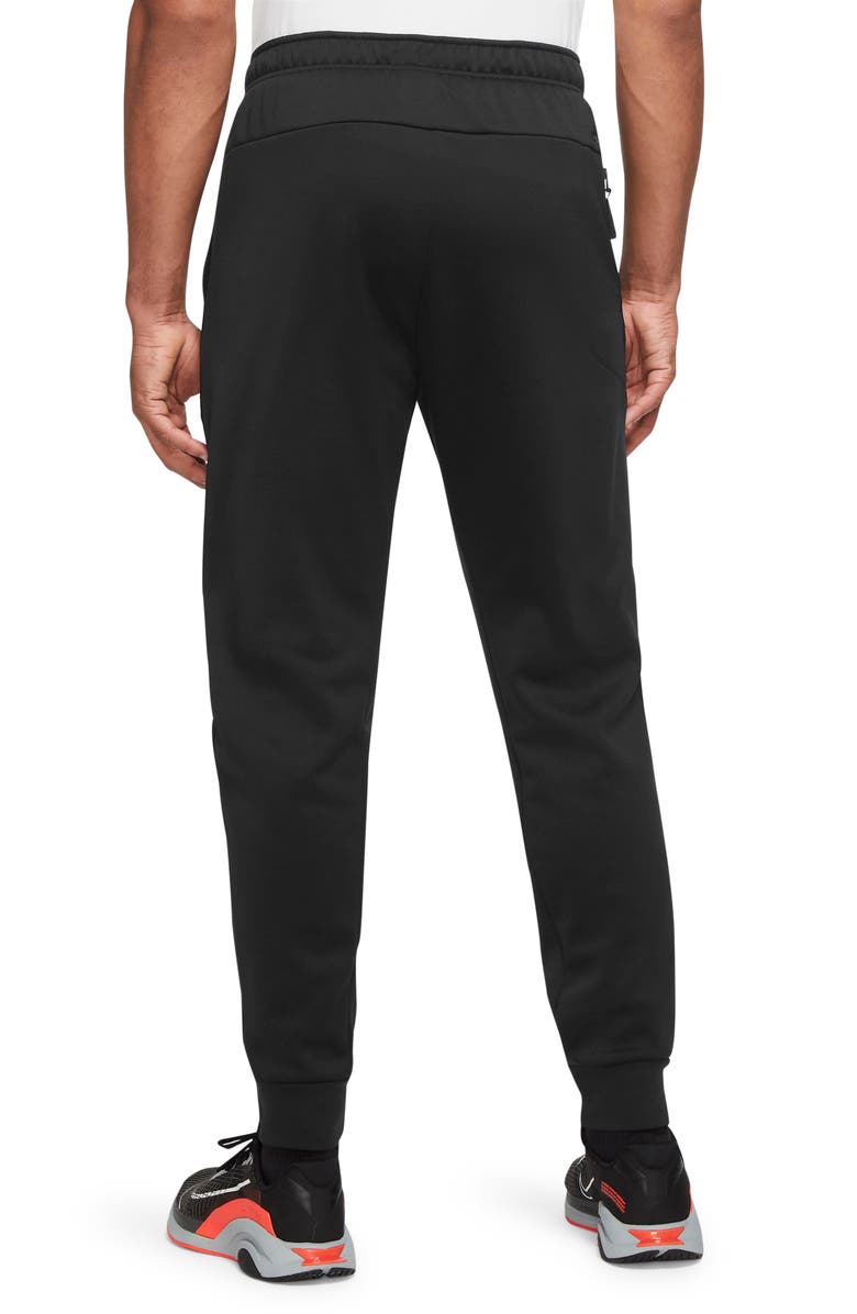 Nike Therma-FIT Tapered Training Pants, Alternate, color, Black/ Black/ White