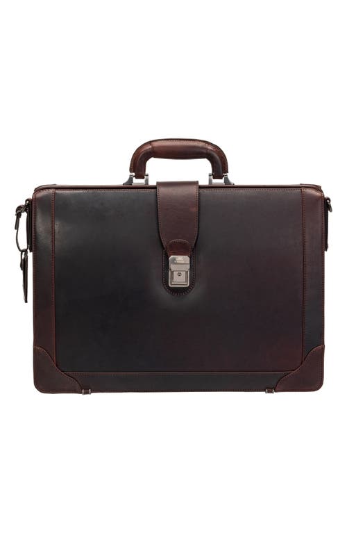 Mancini Litigator Rfid Briefcase In Brown