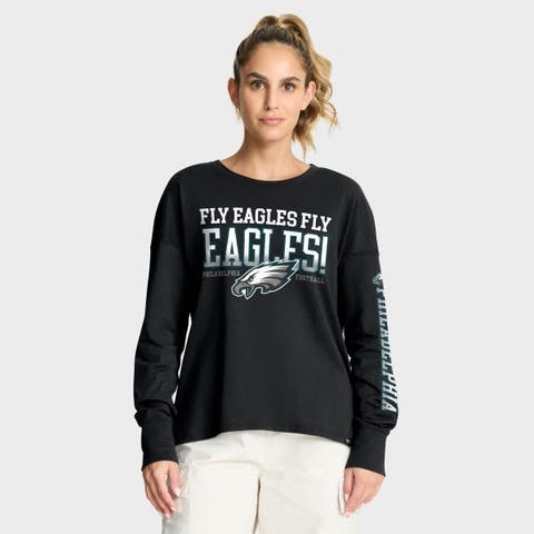 Women's Fanatics Black Philadelphia Eagles Hometown Legacy Long Sleeve T-Shirt