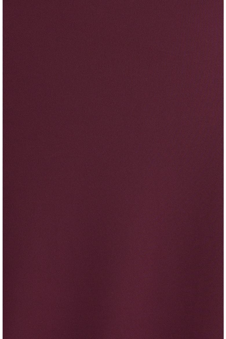 Polo Wrap Midi Dress, Alternate, color, BURGUNDY FIG