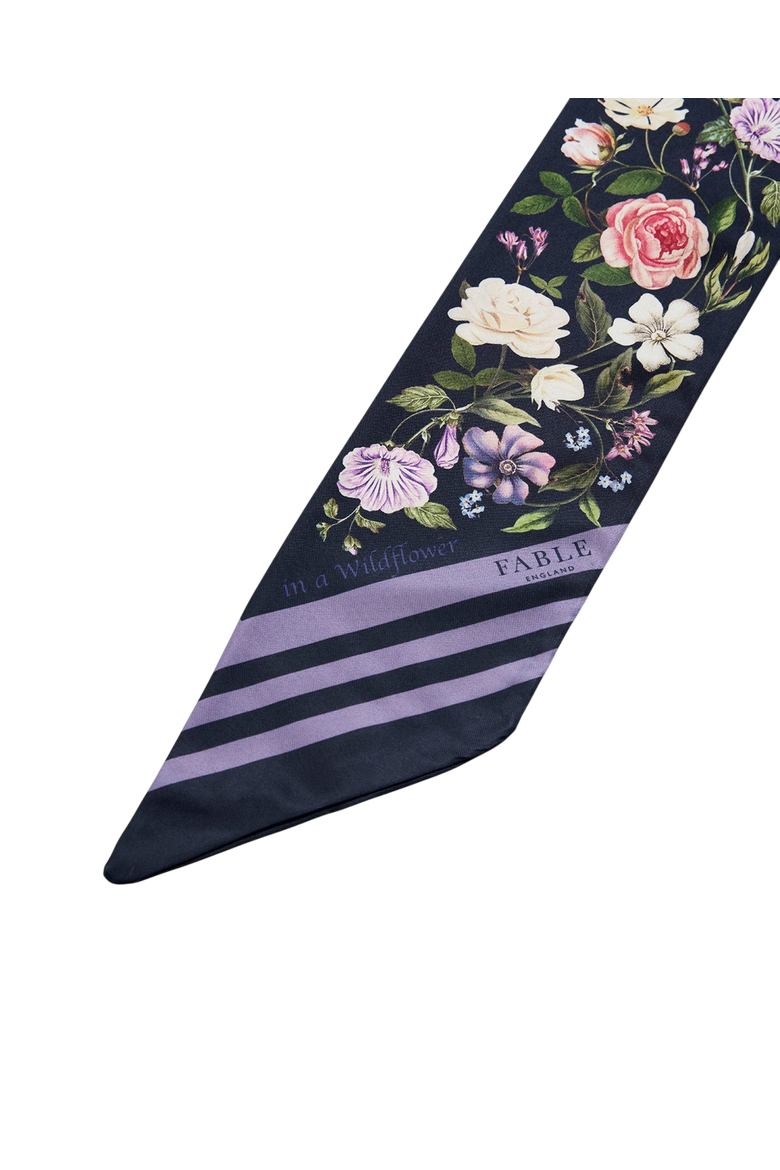 Selene Skinny Scarf, Alternate, color, Navy