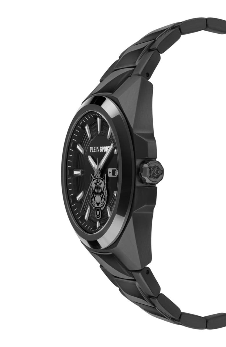 PLEIN SPORT Tigermaster Quartz Bracelet Watch, 47mm, Alternate, color, Black
