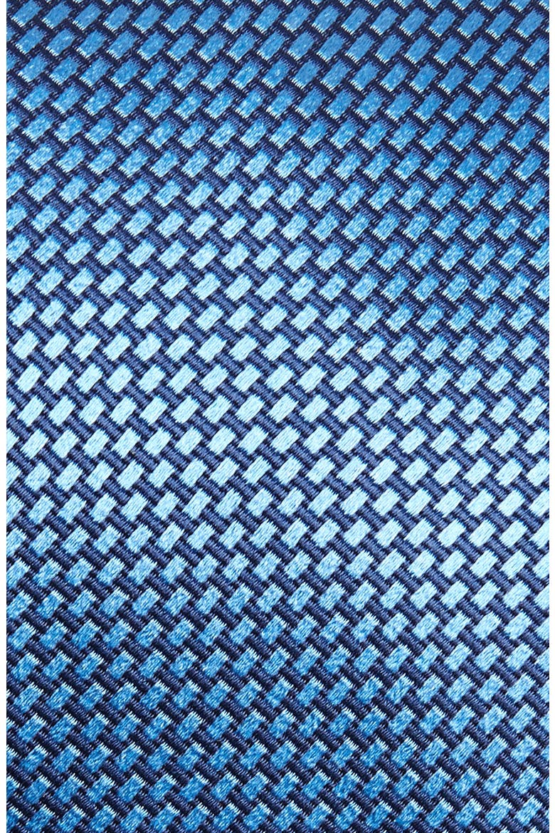 Basketweave Silk Tie, Alternate, color, BLUE