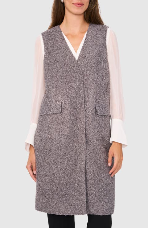 Faux Shearling Long Vest