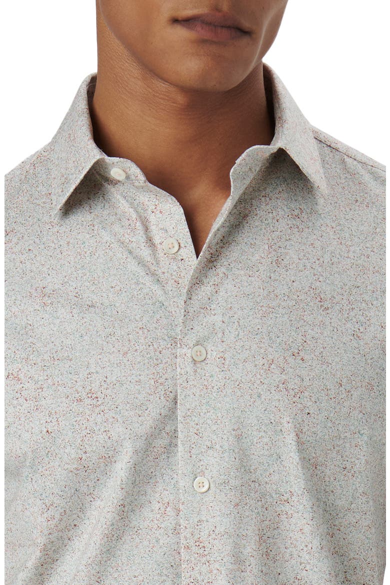 James OoohCotton® Marble Print Button-Up Shirt, Alternate, color, BEIGE SALMON