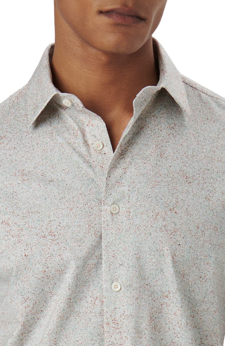 Bugatchi James OoohCotton<sup>®</sup> Marble Print Button-Up Shirt, Alternate, color, 