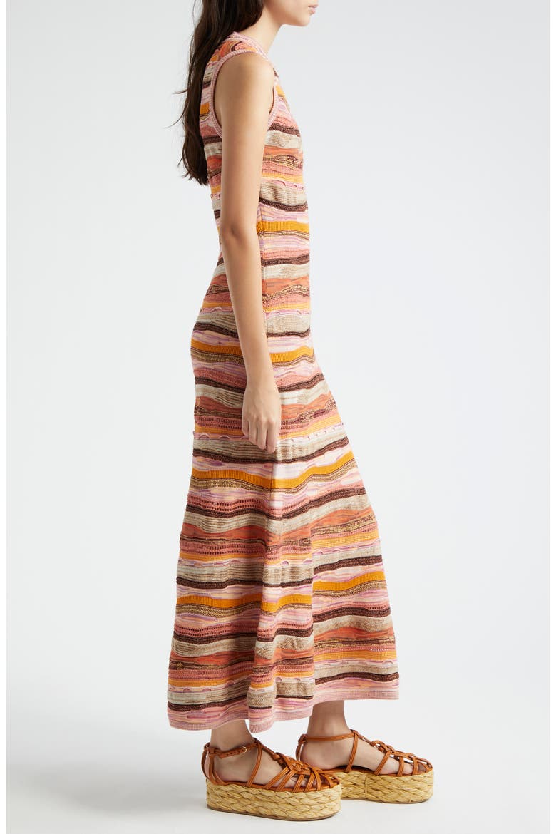 Fauna Knit Maxi Dress, Alternate, color, SUNSET