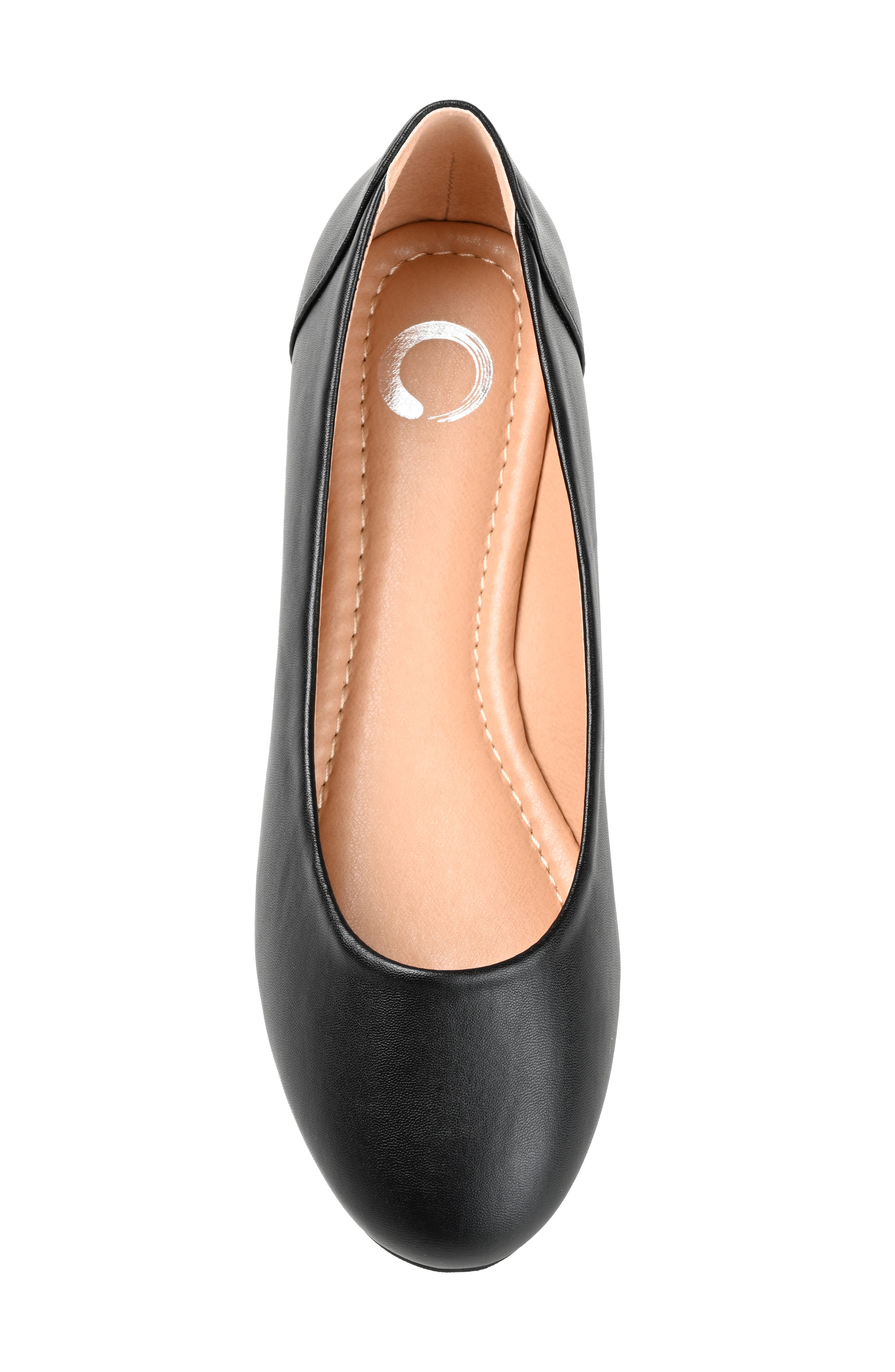 Journee Collection Kavn Flat - Wide Width, Alternate, color, Black