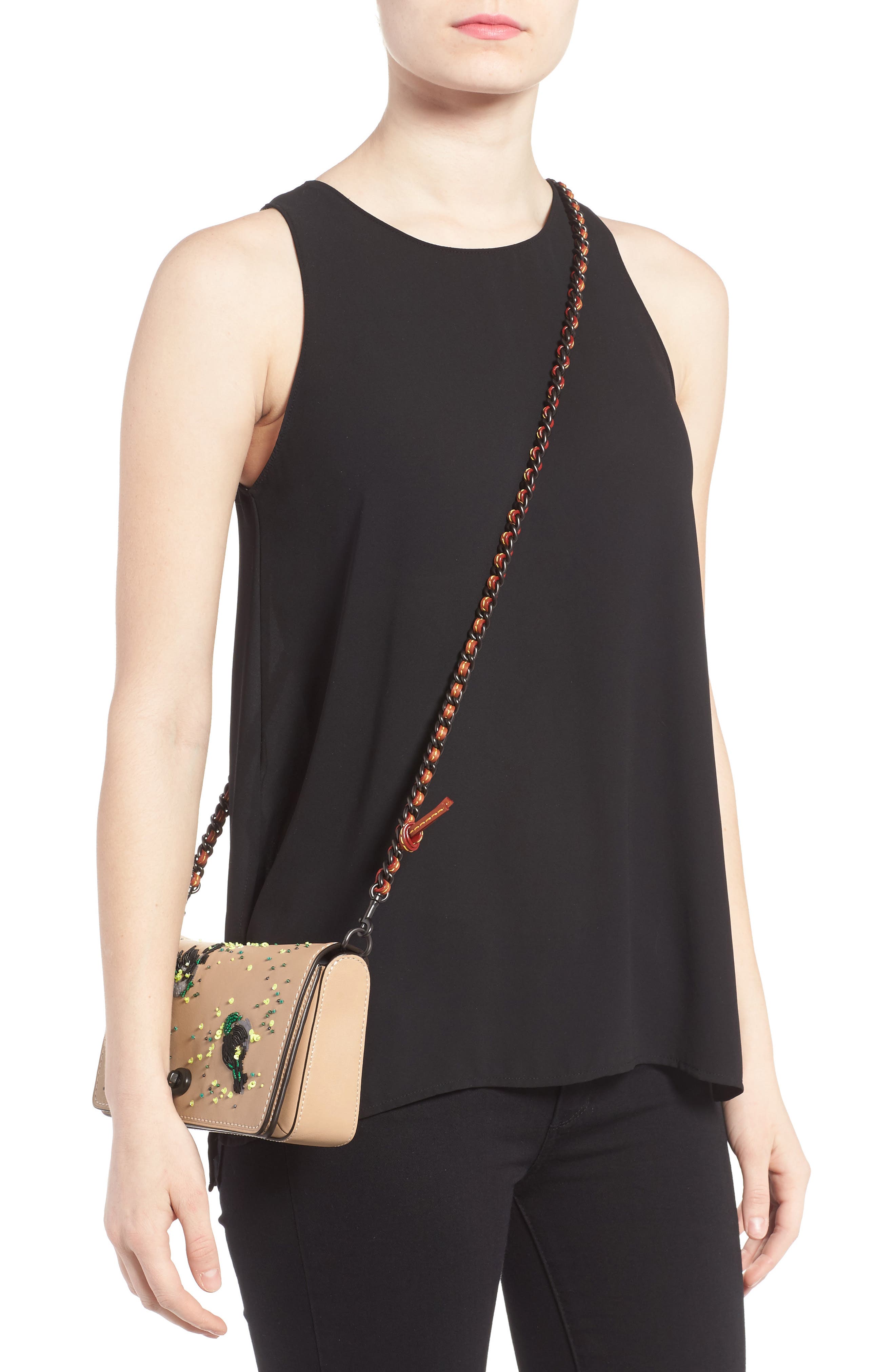 Meadowlark Dinky Leather Crossbody Bag, Alternate, color, NUDE PINK