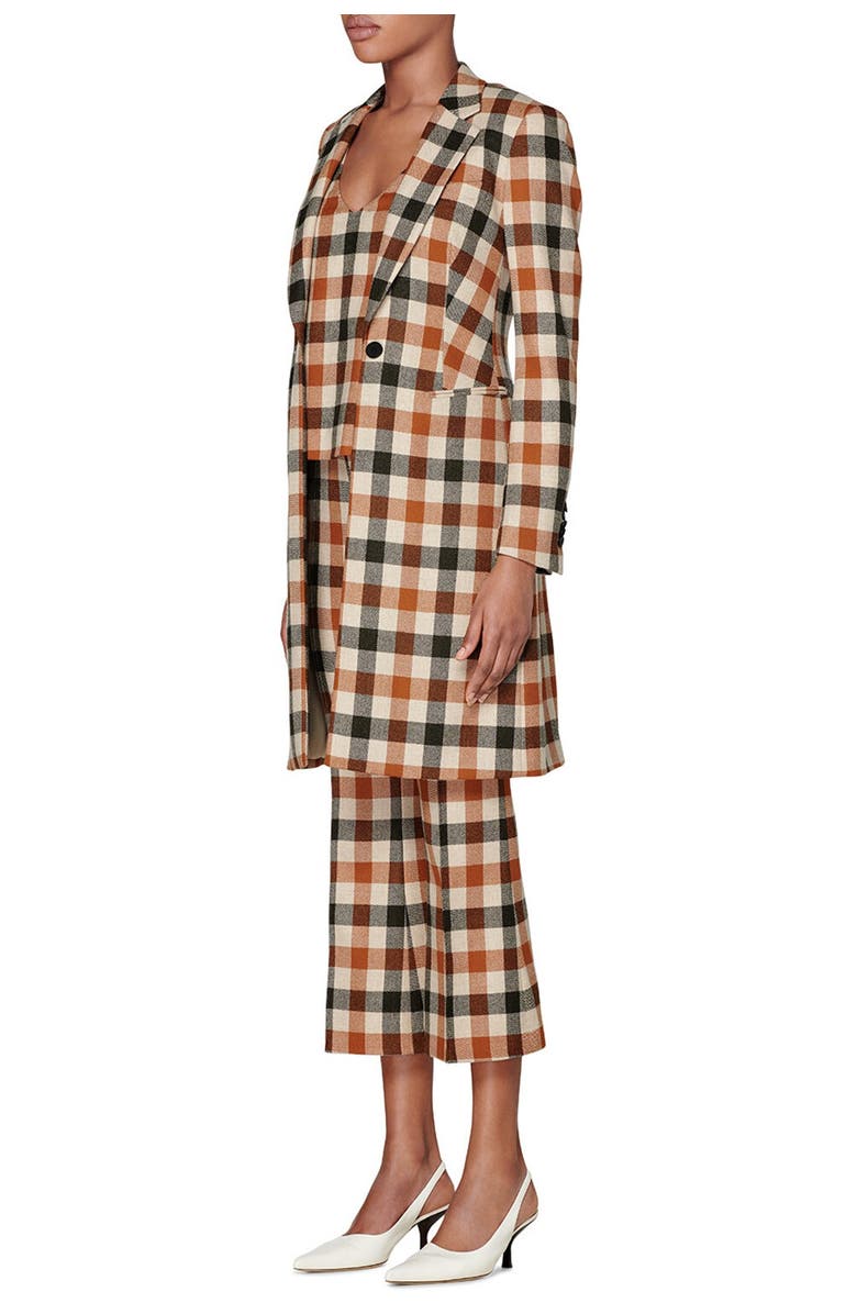SUISTUDIO Lauren Wool Blend Check Coat, Alternate, color, 