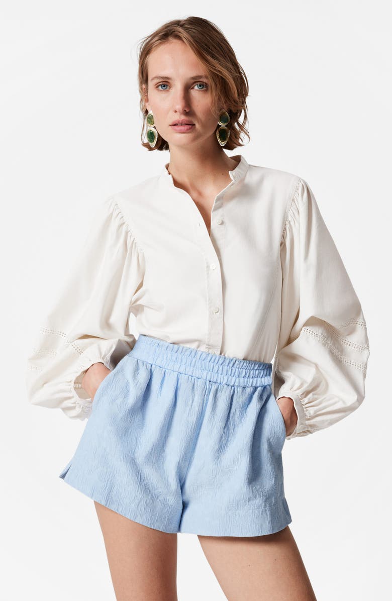 & Other Stories Matelassé Pull-On Shorts, Alternate, color,