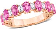 Julianna B. Sapphire & Diamond Anniversary Band 14k